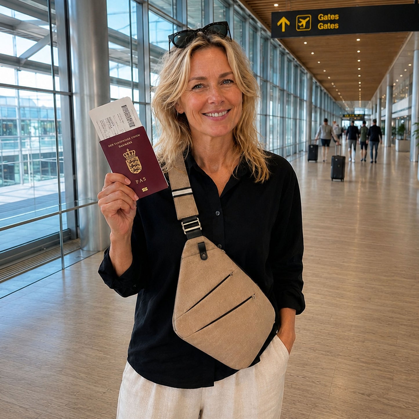 Travelready Crossbody taske med rejse -lufthavn